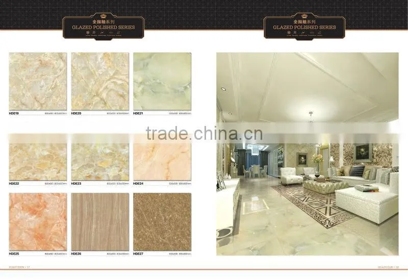 foshan glazed polished tiles super white marble porcelain tiles