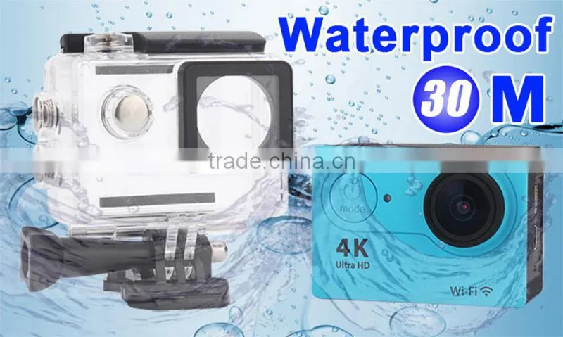 4K camera Ultra HD 30M Waterproof Sports action Camera 170 wide angel Lens 2-inch 4K 25fps/ 2.7K 30fps/ 1080P 60fps action cam