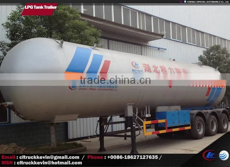25 Tons 50m3 Propane, LPG Gas Tank Trailer
