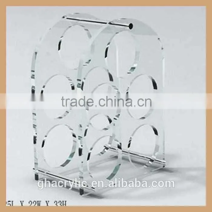 GH-W010 round bottle shape wine rack, reindeer wine bottle rack