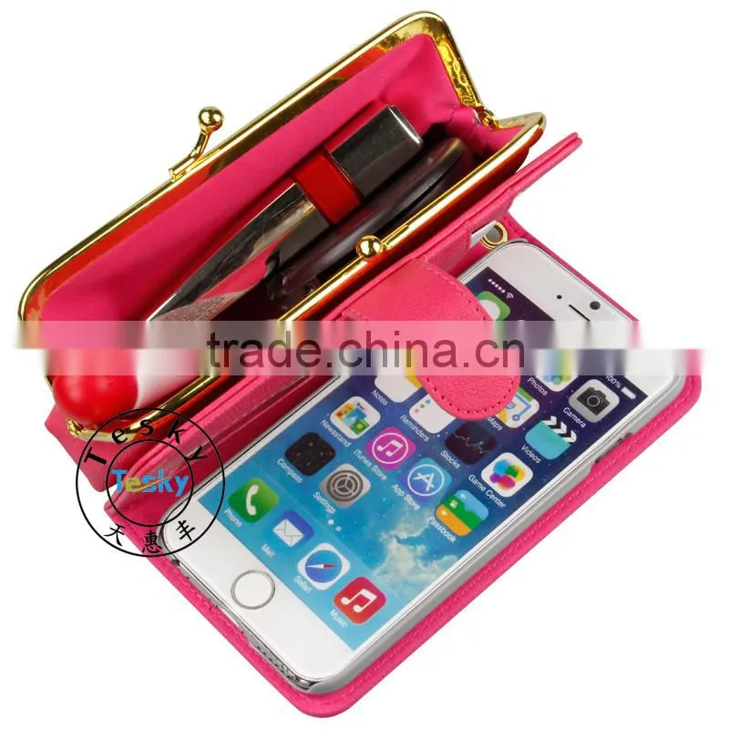 for iphone 6 plus cover cases purse leather, phone cover for iphone 6