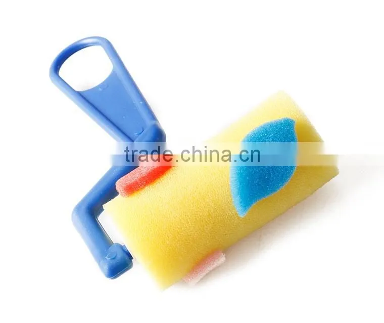 Cheap School Supplies Plastic Handle Spong Paint Roller For Kids Diy