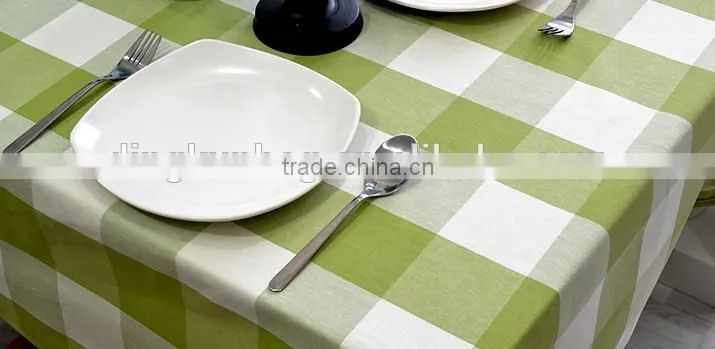 high quality gingham table cloth table cover for restaurant