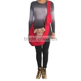 Red single-shoulder pet crossbody extension bag