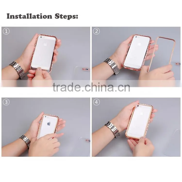 Premium Metal Bumper with Plastic Cover for iPhone 6 with Retail Packaging