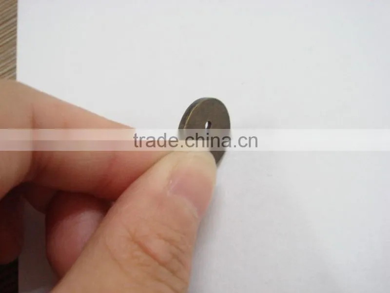 15mm customer logo round 4 holes metal alloy button