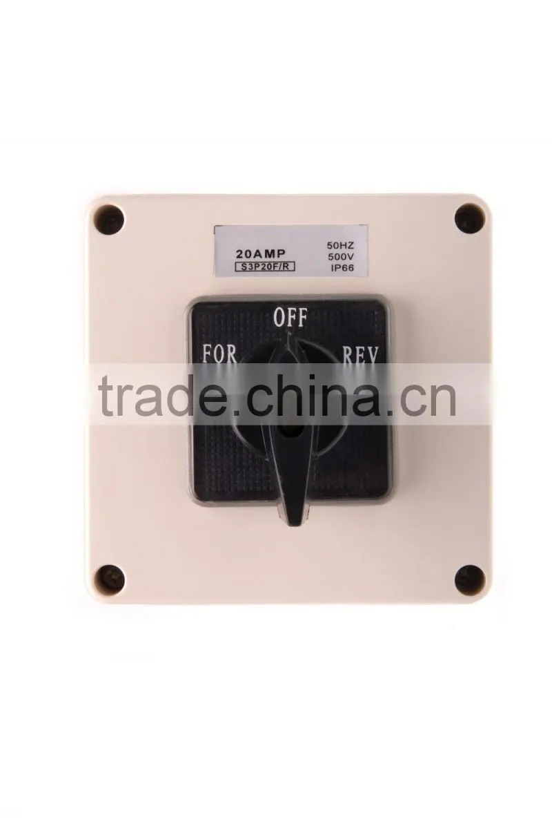 Three Phase Square Forward Reverse Switch 20A (Resistive Orange)