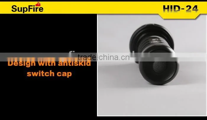 Rechargeable 24w high power 1600lm hid xenon torch flashlight with CE