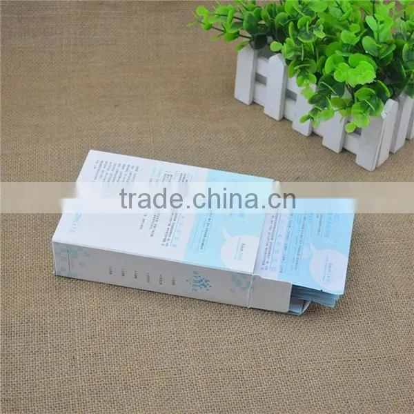 white color cardbaord empty cosmetic cream box
