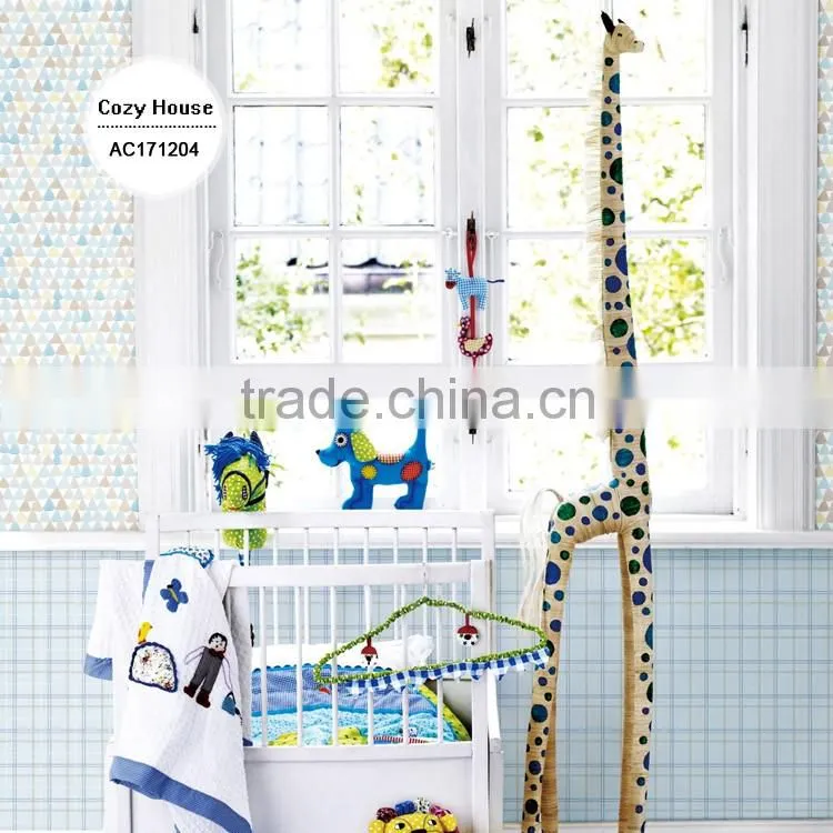 clearance printing non woven wallpaper, curry yellow for kids mosaic wallcovering for kindergarten , small scale wall decal deal