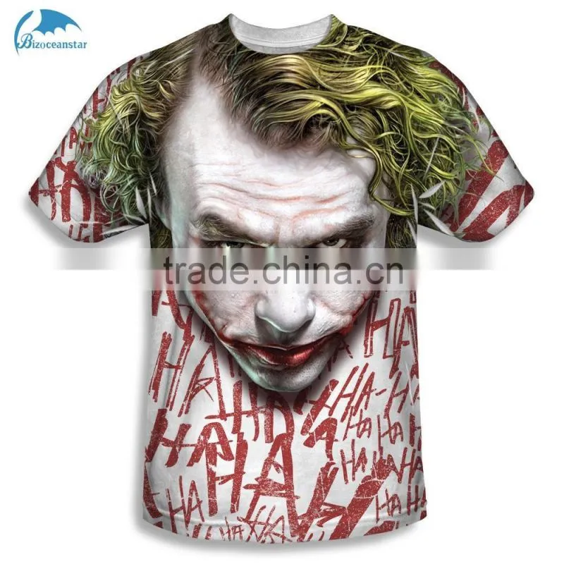 2016 Custom Sublimation Printing Dry fit 3D Baseball T shirt/Soccer Jersey