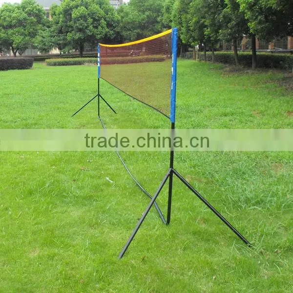 Foldable Badminton Net for 4 Players, Badminton net set, Steel badminton post