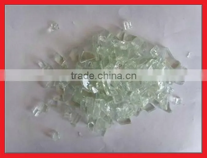 Blue color fire pit glass decoration