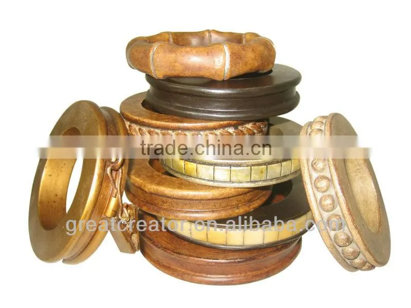 High Quality 2"Dia (50MM) Victorial Gold Round Smooth Wooden Curtain Rods (Poles); Accessories; Window Drapery Hardwares