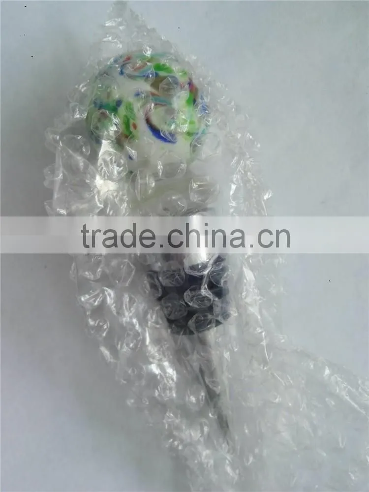 Popular colorful glass ball shape Bottle Wine Stopper