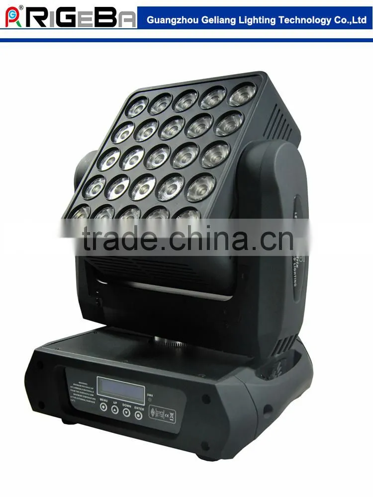 Fresh new hot selling 25*10w RGBW 4in1 infinite matrix blinder disco stage light led moving head light