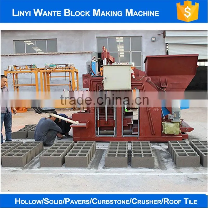 WT10-15 mobile concrete cement block egg laying machine for sale