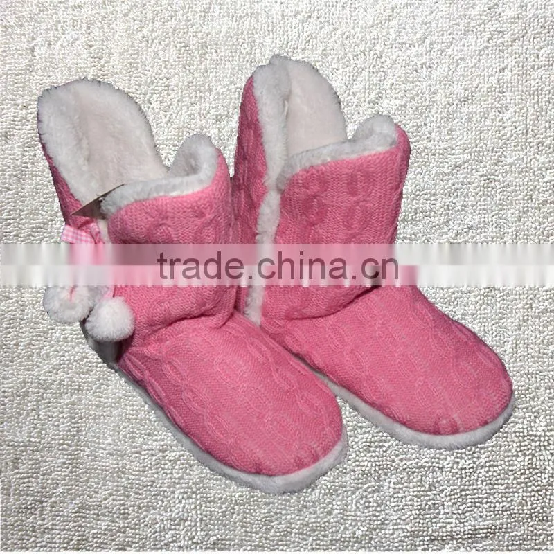 Premium quality women Wolle melange grey indoor boots