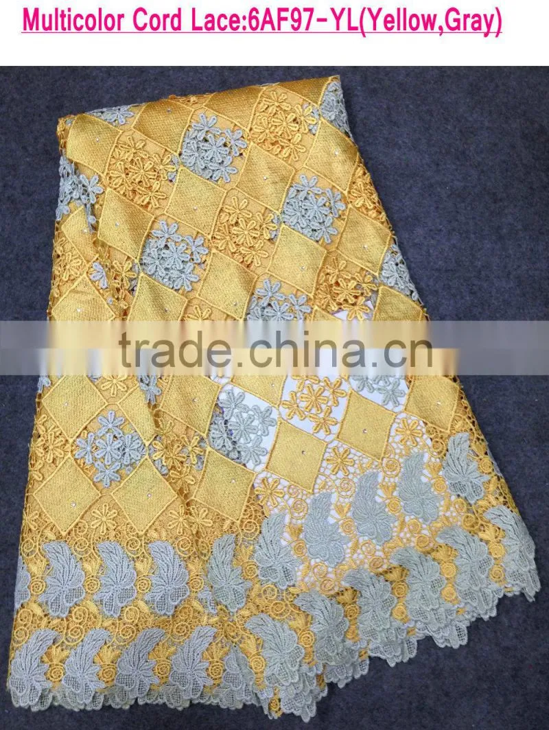 Trending style latest chemical lace sequin and beads lace fabric lace with rhinestones wedding dress