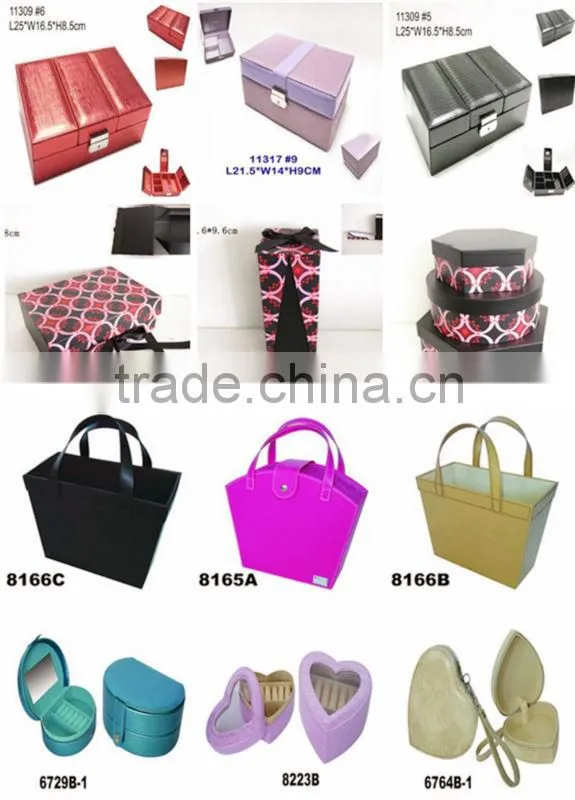 Pink book shape paper gift box with satin