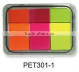 colorful pet film index and stickers for notebooks as promotional gift