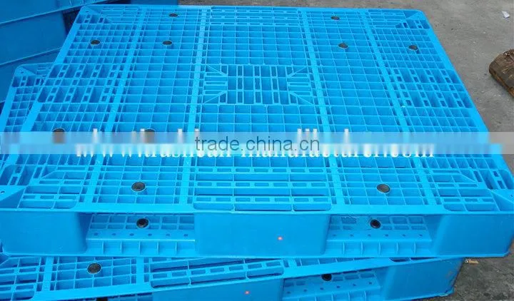 industrial double side 4 way plastic pallets with sides