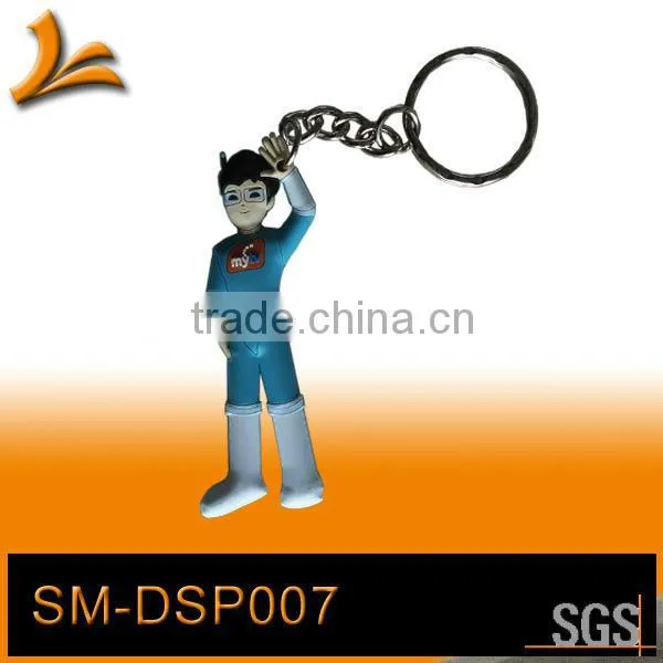 double-sides custom soft pvc rubber keychains