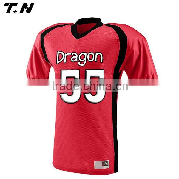 Custom american football uniforms red