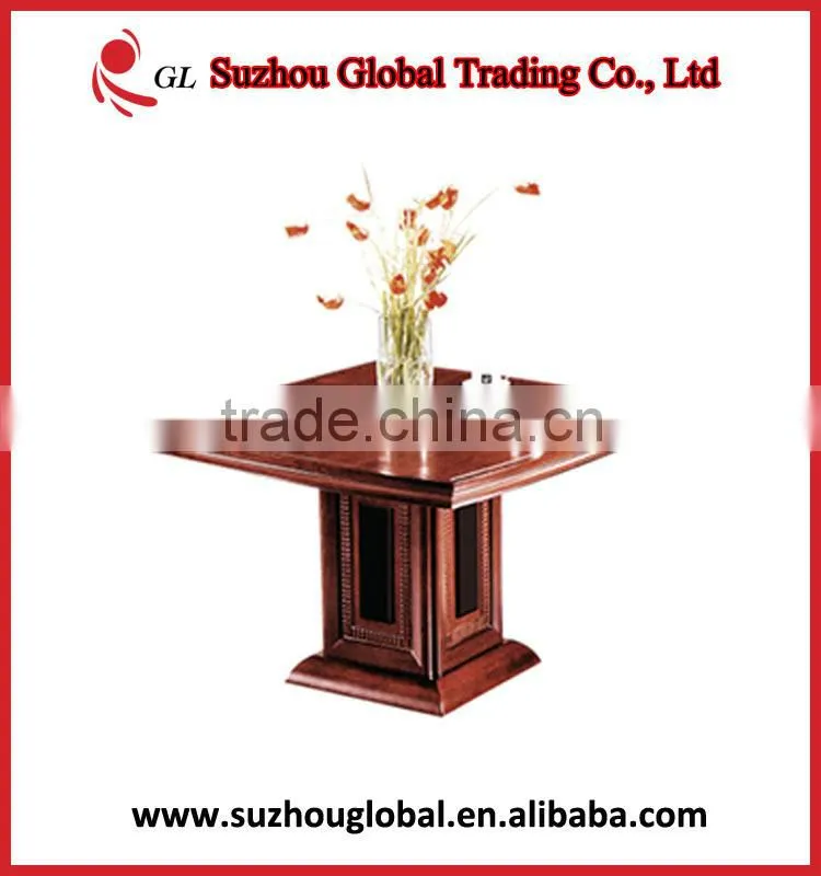 mobile round wooden conference table office funiture