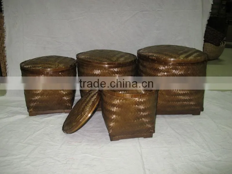 2015 New Product Rectangle Water Hyacinth Basket for Home Decoration and Furniture