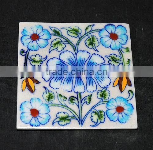 Amazingly Crafted Handmade Blue Pottery Tiles
