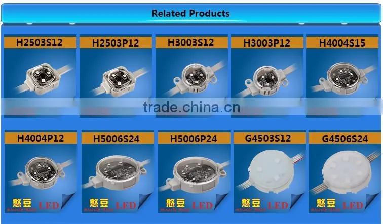 IP67 waterproof 30mm programmable 12V outdoor led point light connector for LED Decoration lighting