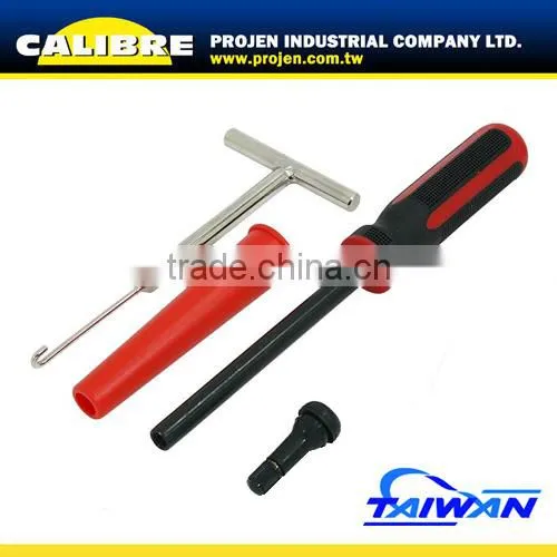 CALIBRE 4pc Car Tyre repair tool Tyre Valve Stem Repair Tool
