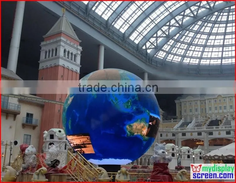 p10 full color led ball screen,indoor use for event and event video show