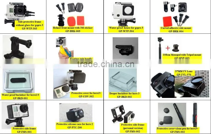 Telesin Professional Protective Side Frame w/ Screws accessories gopro for GOPRO HERO3