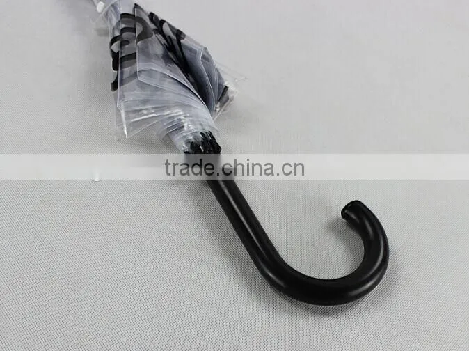 2015 fashion promotion dome transparent umbrella