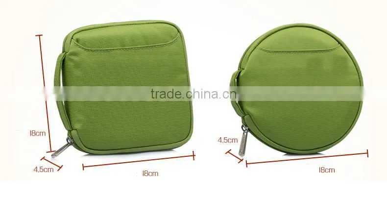Waterproof anti-scratch professional logo printed nylon cd case