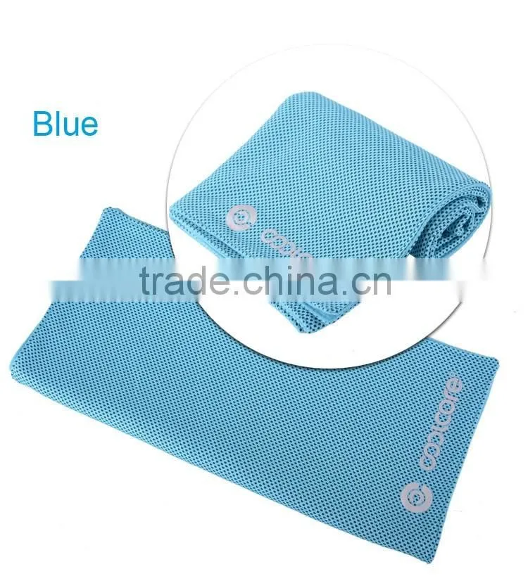 Custom double layer breathable sport instant cooling towel