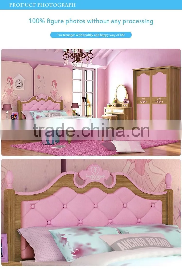 cute girls pink children bedroom furniture twin size