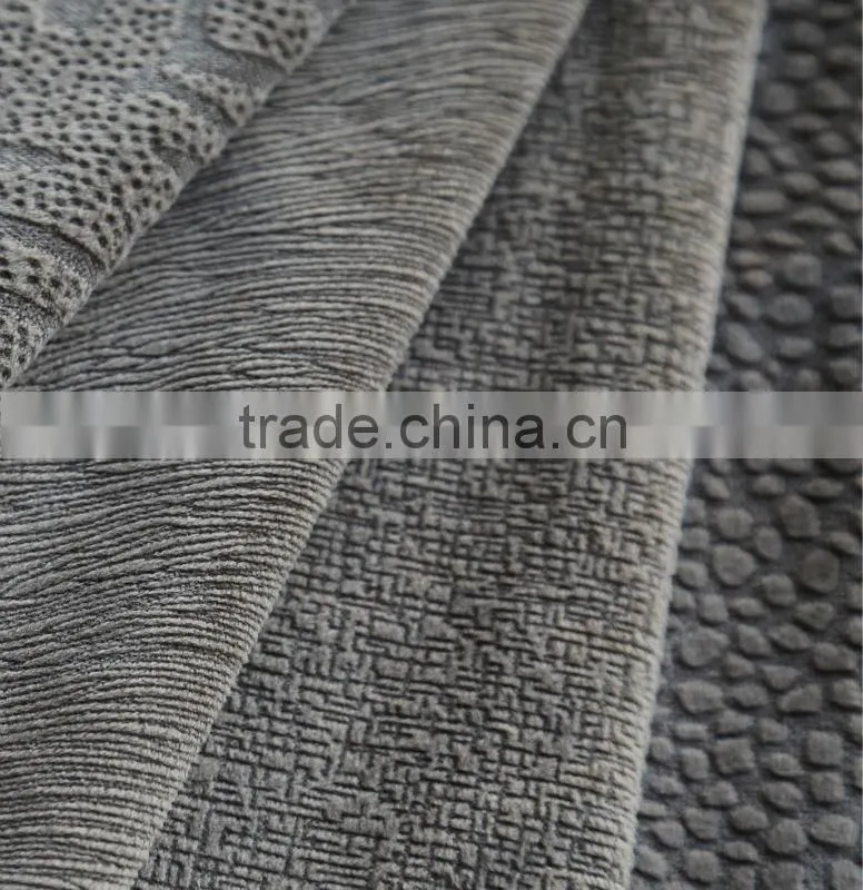 Knitting fabric with burnout print