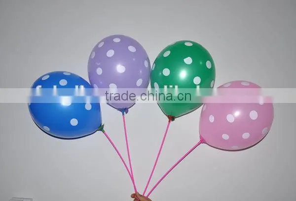 Best quality 12inch Colourful Party Decoration Polka Dot Balloons Latex balloons