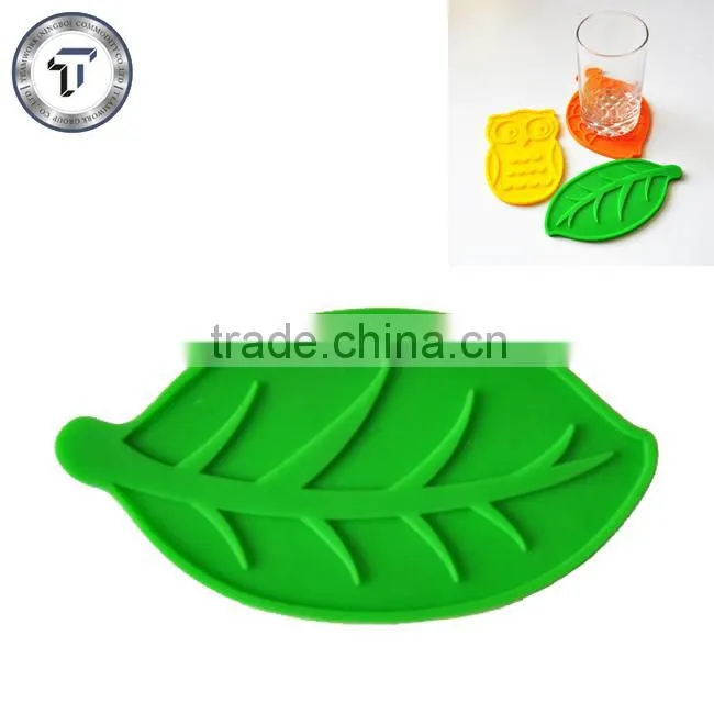 Novelty animal shape silicone cup coaster