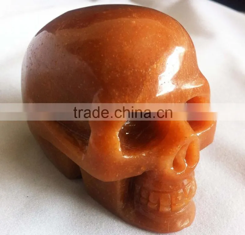 Factory Pirce Red Aventurine Skull Craft