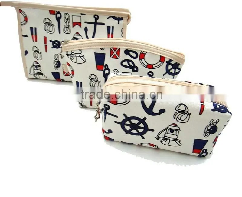 Promotional canvas cosmetic travel bag made in Guangzhou China
