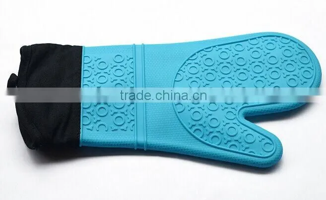 food grade silcone finger protector oven bbq grill mitt glove for Heat Resistant Grilling