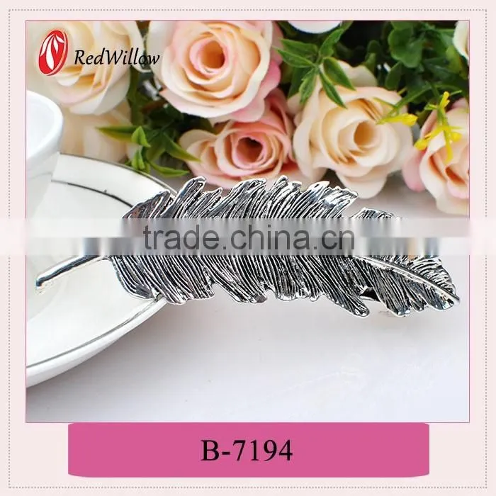 Wholesale low price high quality leaf hair clips