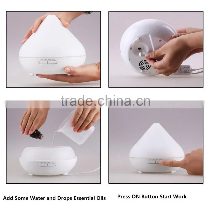 5 In 1Aromatherapy Diffuser With Multi-function Humidifier Air Purifier Ionizer And LED Color Changing Night Light