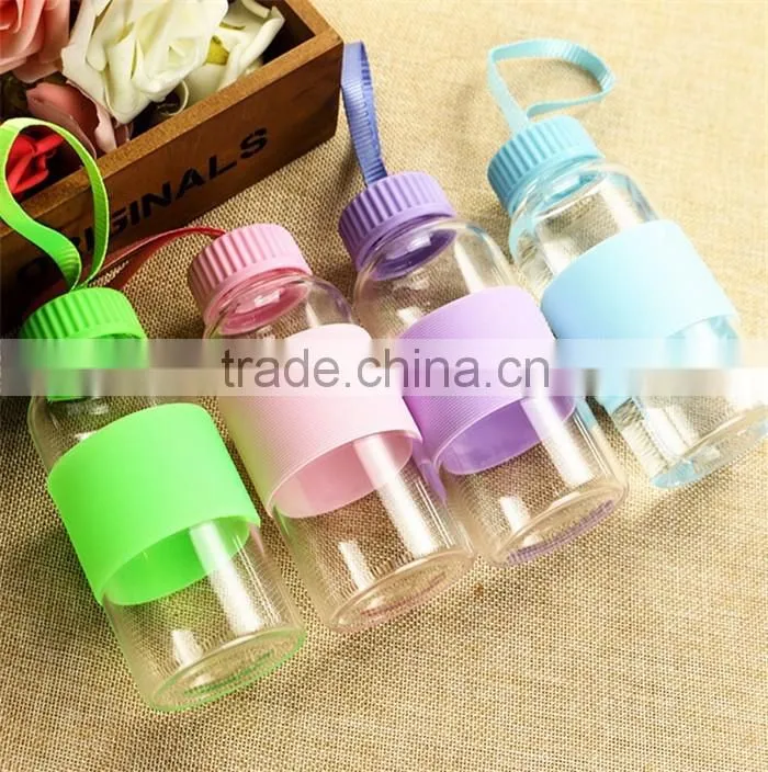 High Quality Hot Water Bottle With Silicone Sleeve, Heat-Resistant Glass Water Bottle, Hot Water Bottle For Sports