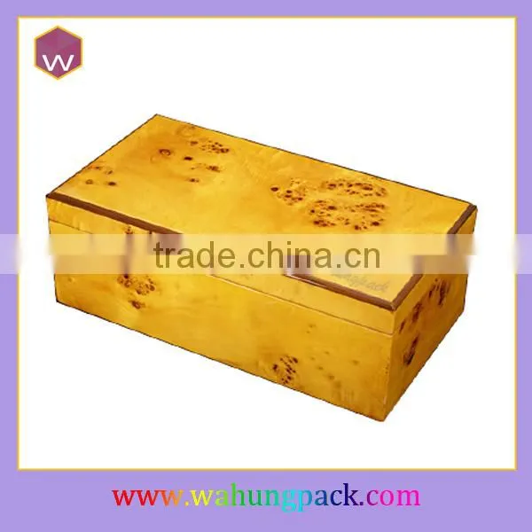 Custom Made Wooden Craft Packaging Box For Cigar Humidor Popular For Men Wholesale