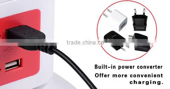 Tower Protected extension socket with Main Switch Indicator and Surge indicators, power converter, Electric Socket